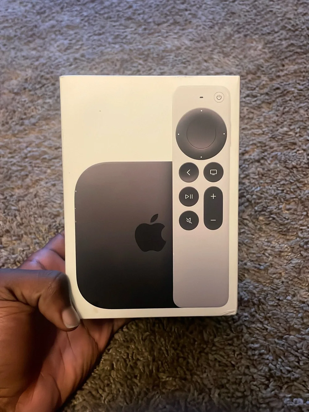 Apple TV 4K Media Player – Black with Silver Remote